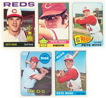 1964-1981 Pete Rose Shoebox Card Collection (94) – Including NL and World Series MVP Season Cards